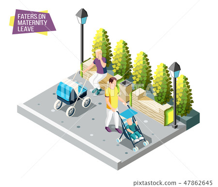 Fathers On Maternity Leave Design Concept 47862645