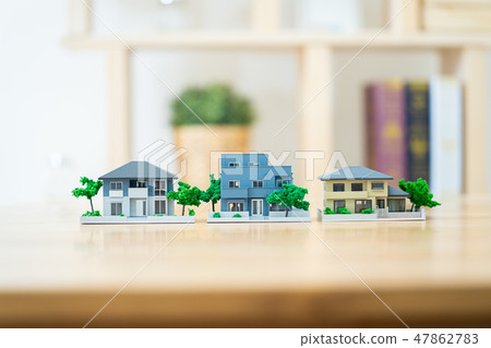 Real estate image miniature model house 47862783