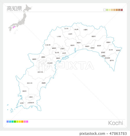 高知縣(市町村)地圖 高知縣(市町村)地圖 47863783