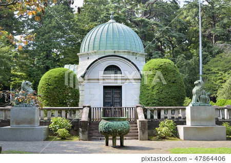 Iwasaki family mausoleum Shijodo Setagaya Tokyo 47864406