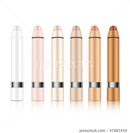 Mock Up Realistic Cosmetic Lipstick Pencil Stock Illustration 47865459 Pixta