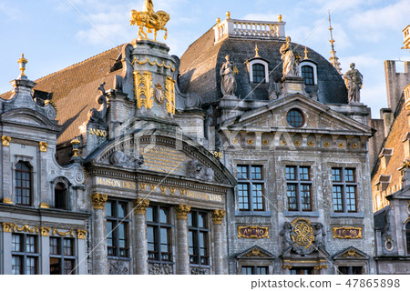 facade of the house on Grand Place Brussels Belgium Flanders Europe 47865898