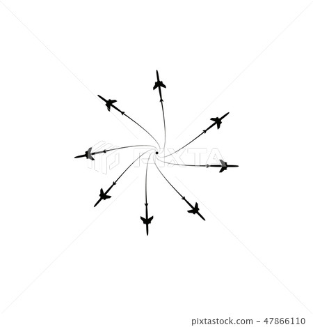 The planes flies on the line. Tourism and travel. The waypoint is intended for a tourist trip. and The planes flies on the line. Tourism and travel. The waypoint is intended for a tourist trip. and 47866110