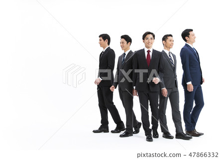 Business White Back Large number of business people Business White Back Large number of business people 47866332