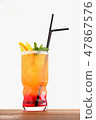 Summer orange cocktail 47867576