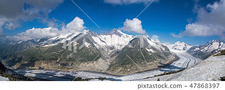 Aletsch Glacier, Valais, Switzerland 47868397