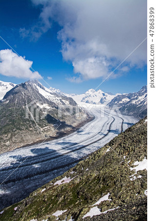 Aletsch Glacier, Valais, Switzerland Aletsch Glacier, Valais, Switzerland 47868399