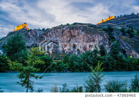 Castle Tourbillon, Sion, Valais, Switzerland Castle Tourbillon, Sion, Valais, Switzerland 47868468