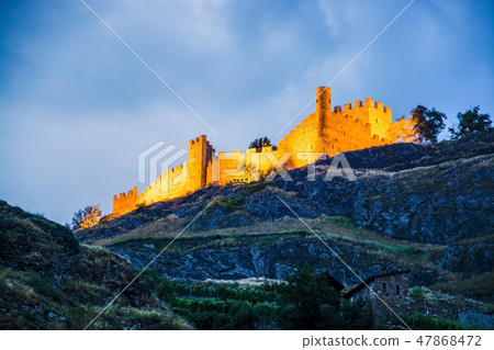 Castle Tourbillon, Sion, Valais, Switzerland Castle Tourbillon, Sion, Valais, Switzerland 47868472