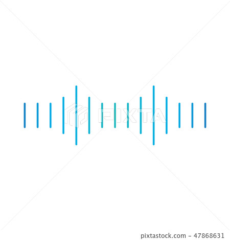 Linear sound or voice floating media wave, Linear sound or voice floating media wave, 47868631