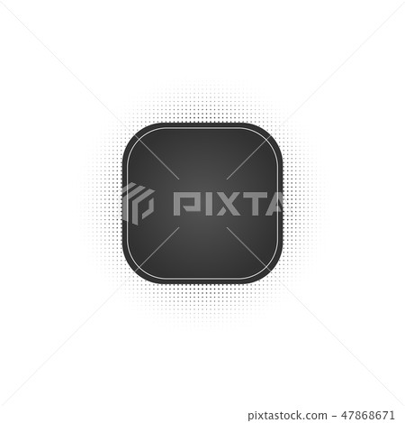 Black abstract vector square frame halftone dots -插圖素材 [47868671] - PIXTA圖庫