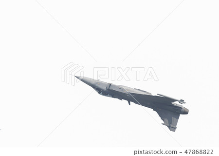 The Gripen plane above the horizon 47868822