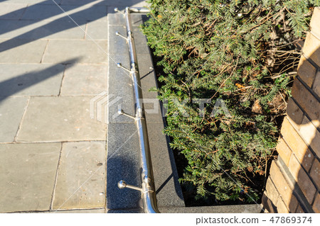 Decorative Anti-Skateboarding Guards. Decorative Anti-Skateboarding Guards. 47869374