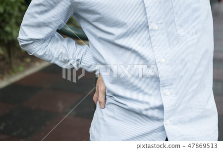 Tired office worker 47869513