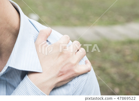 Tired office worker 47869522