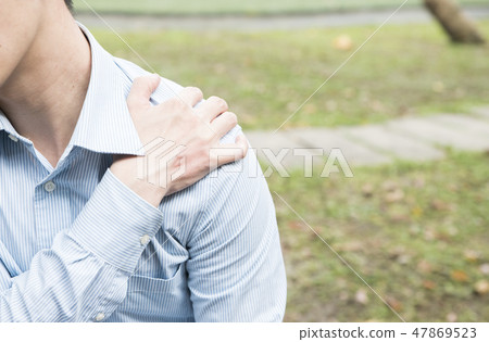 Tired office worker 47869523