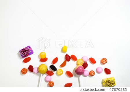 Beautiful and colorful candies 47870285