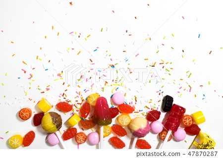 Beautiful and colorful candies 47870287