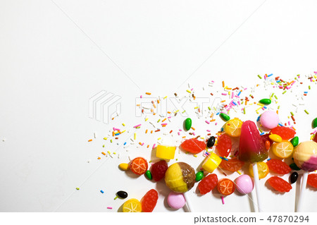 Beautiful and colorful candies 47870294