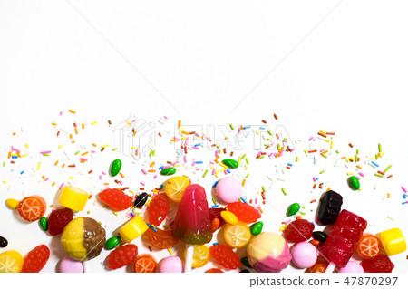 Beautiful and colorful candies 47870297
