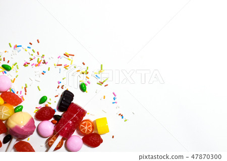 Beautiful and colorful candies 47870300