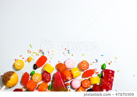 Beautiful and colorful candies 47870309