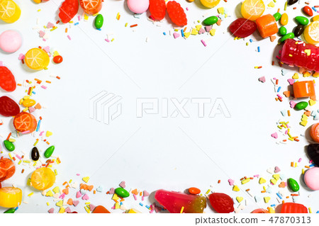 Beautiful and colorful candies 47870313