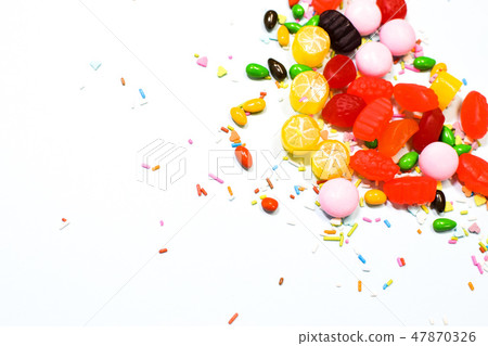 Beautiful and colorful candies 47870326