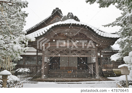 金澤市冬天的前Tsuda Genbun豪宅 47870645