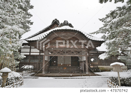 金澤市冬天的前Tsuda Genbun豪宅 47870742