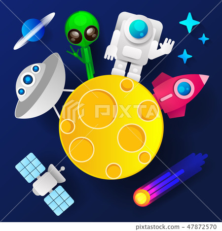 Rocket Launch,ship.vector, Illustration Concept Rocket Launch,ship.vector, Illustration Concept 47872570