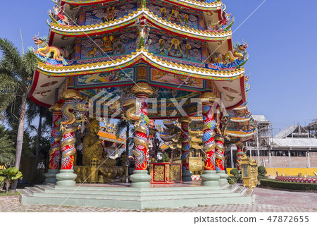 Chinese Temple, Buddhist shrine in Chon Buri Chinese Temple, Buddhist shrine in Chon Buri 47872655
