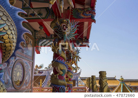 Chinese Temple, Buddhist shrine in Chon Buri 47872660
