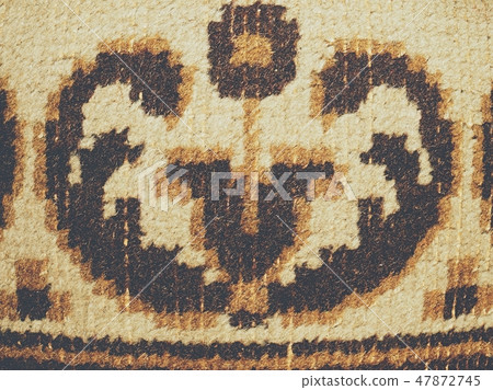 Carpet texture. Worn places with faded flowers Carpet texture. Worn places with faded flowers 47872745