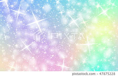 Mermaid Pastel Unicorn Galaxy Background