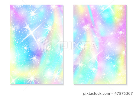 Unicorn rainbow background. Holographic sky Unicorn rainbow background. Holographic sky 47875367