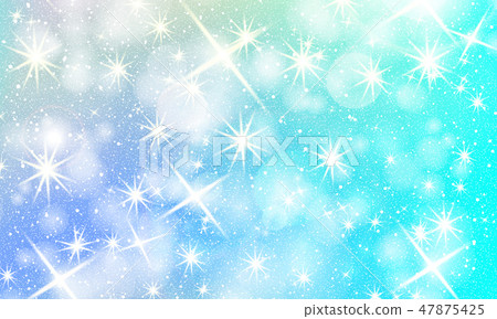 Unicorn rainbow background. Holographic sky  47875425