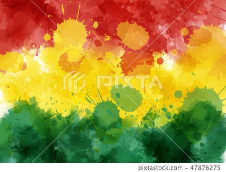 Abstract painted flag of Bolivia 47876275