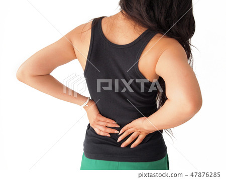 female has backache 47876285