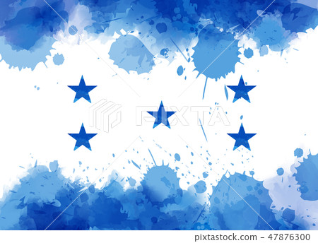 Honduras abstract grunge painted flag Honduras abstract grunge painted flag 47876300