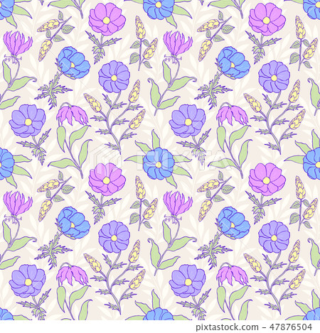 floral seamless pattern floral seamless pattern 47876504