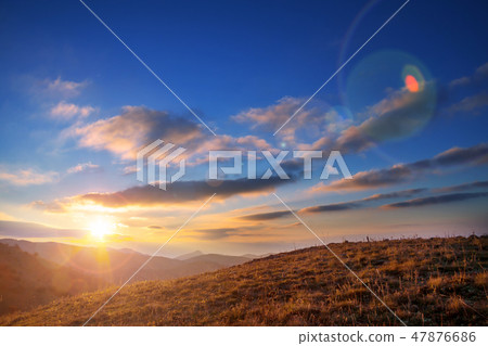 Mountains on sunset Mountains on sunset 47876686