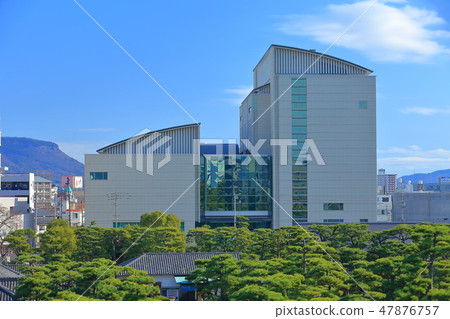 Kagawa Prefectural Museum from Tamaoka Park 47876757