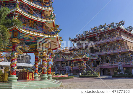 Chinese Temple, Buddhist shrine in Chon Buri 47877103