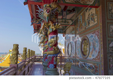 Chinese Temple, Buddhist shrine in Chon Buri 47877105
