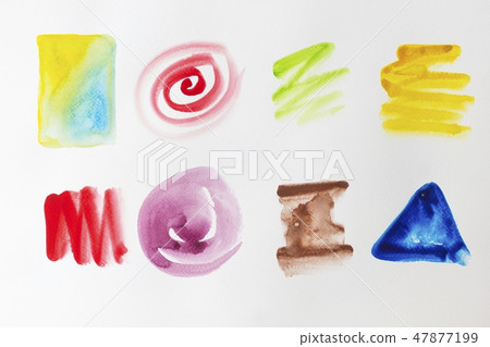 Abstract watercolor paint on white background. Abstract watercolor paint on white background. 47877199