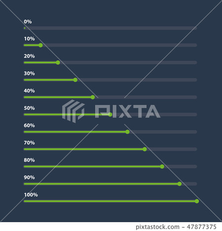 Vector bar chart on dark background. Vector bar chart on dark background. 47877375