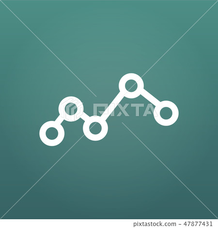 Graph Icon in trendy flat style isolated - Stock Illustration [47877431 ...