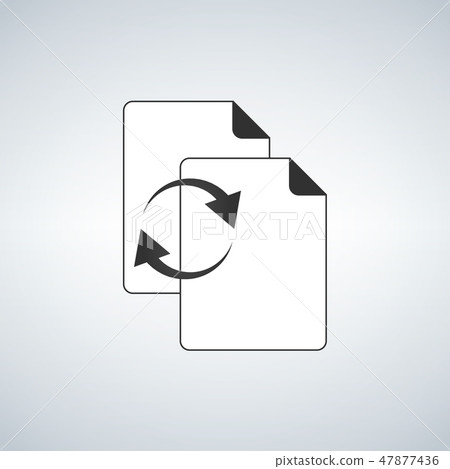 Files or document Synchronisation icon suitable  47877436
