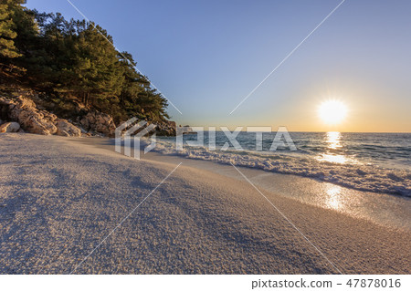 Marble beach (Saliara beach), Thassos, Greece 47878016